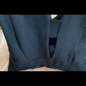 Black jumpsuit with peek-a-boo front